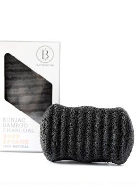 NWT Konjac Bamboo Charcoal Body Sponge (Unopened in original packaging)